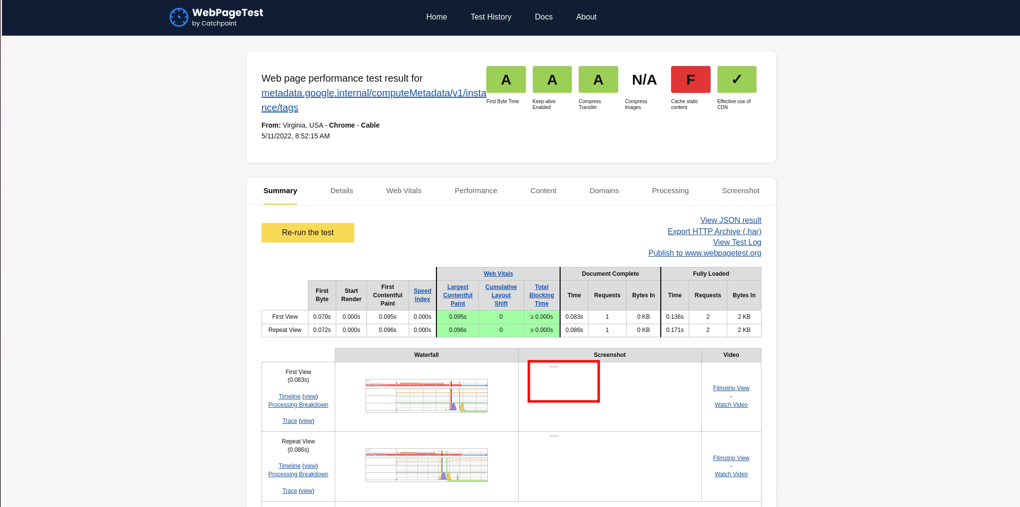 /computeMetadata/v1/instance/tags Results